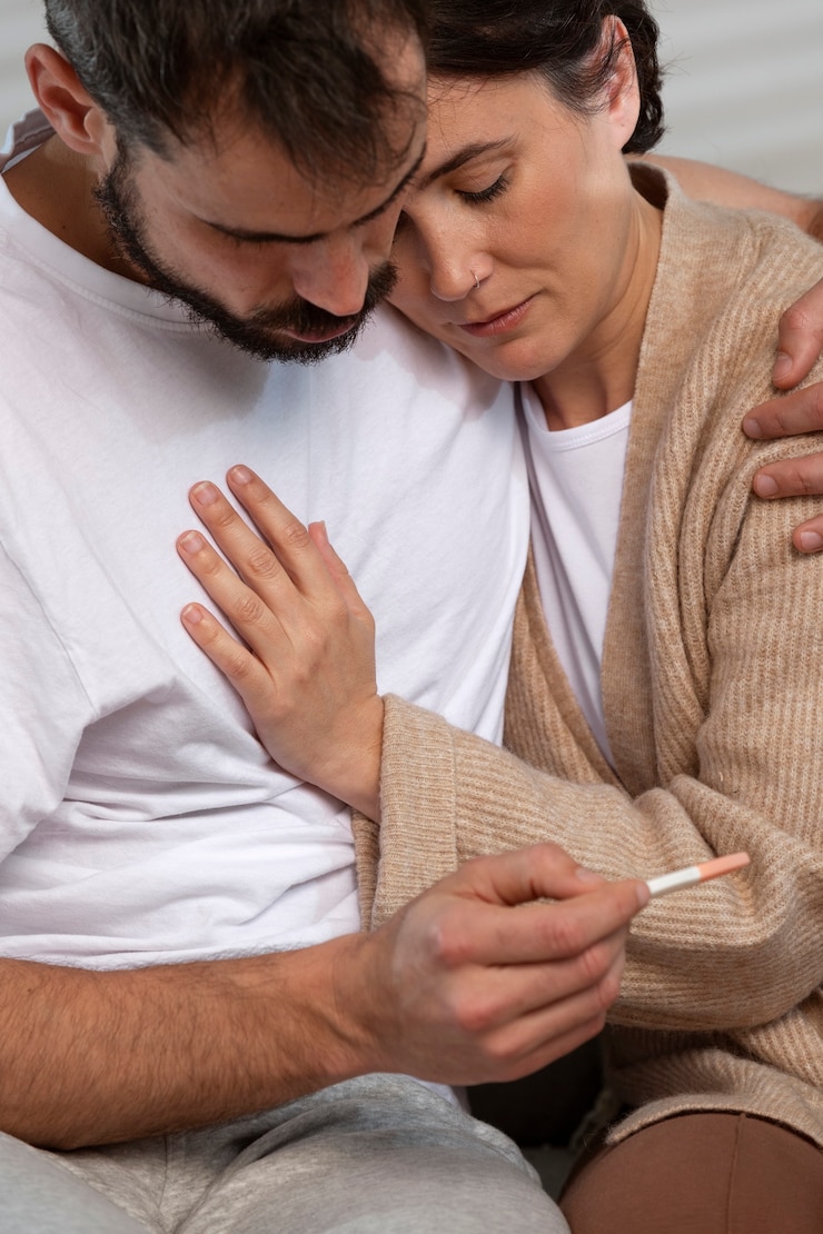 Foto gratuito pareja que sufre de infertilidad