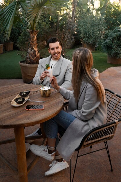 Pareja de tiro completo con piña colada