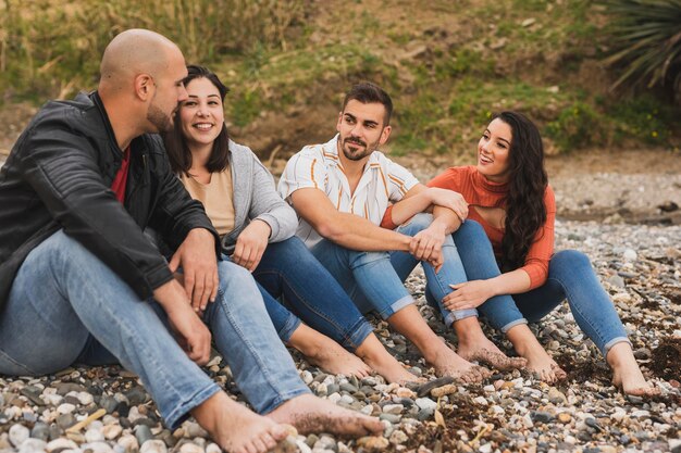 Parejas de alto ángulo en el mar