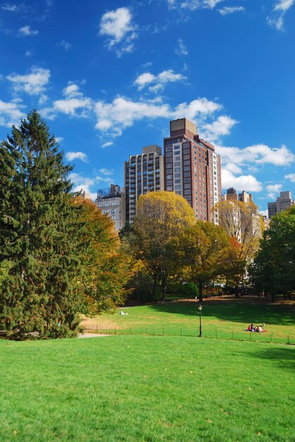 Parque central de manhattan de la ciudad de nueva york