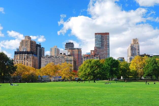 Parque central de manhattan de la ciudad de nueva york