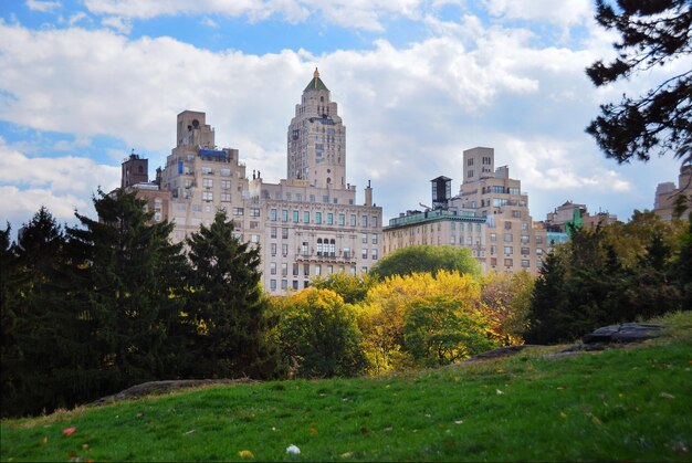 Parque central de manhattan de la ciudad de nueva york