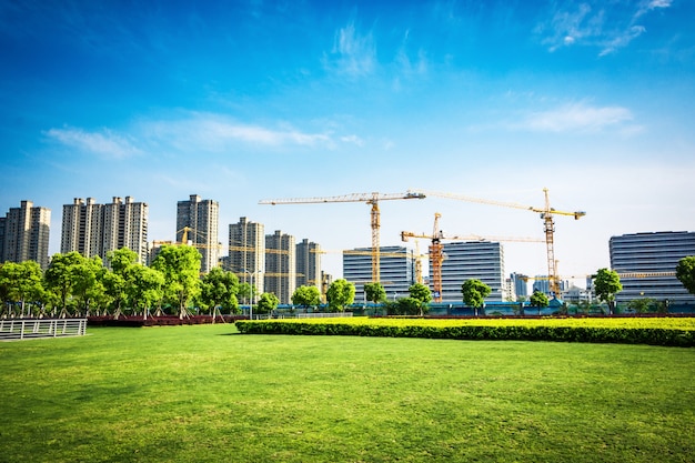 Foto gratuita parque en lujiazui centro financiero