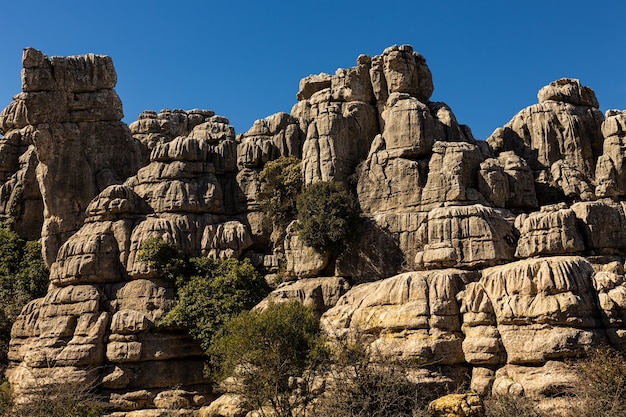 Parque Natural Torcal de Antequera en España