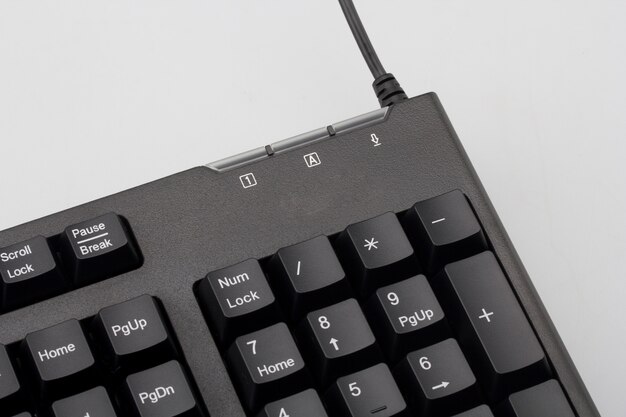 Parte superior del teclado de ordenador