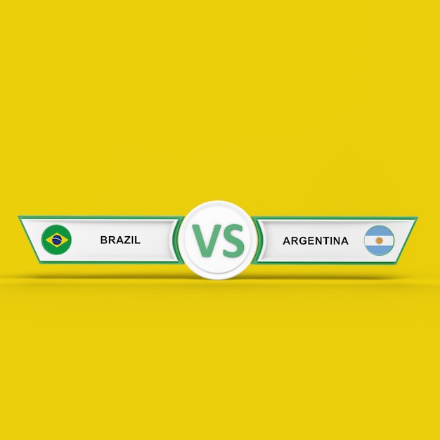 Foto gratuita partido brasil vs argentina