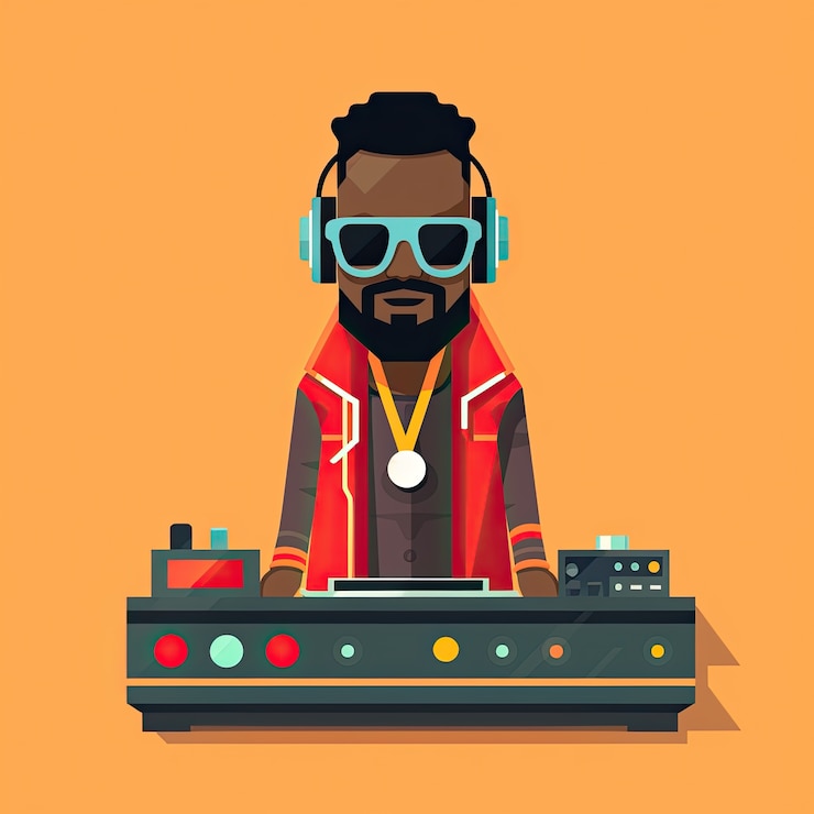 Foto gratuito pasión de la música al estilo de dibujos animados ilustrada