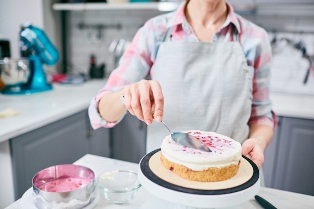 Pastel de decoración