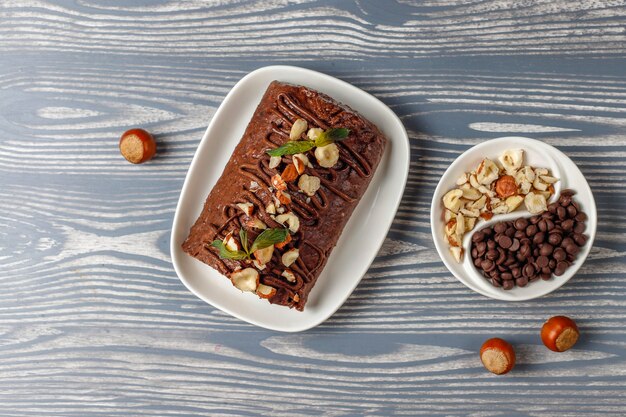 Pastel Mosaico de Chocolate y Galletas