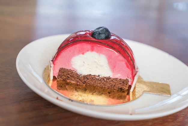 Pastel de Mousse de Rasberry