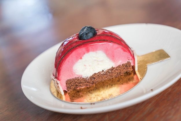 Pastel de Mousse de Rasberry