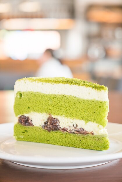 Pasteles de té verde y sus derivados