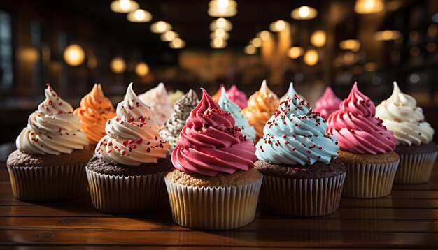 Pastelitos caseros horneados con amor traen una dulce celebración generada por inteligencia artificial