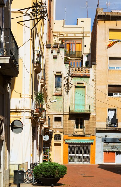 patio en la ciudad mediterránea. Barcelona