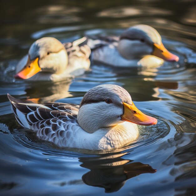 El pato en la naturaleza genera imagen