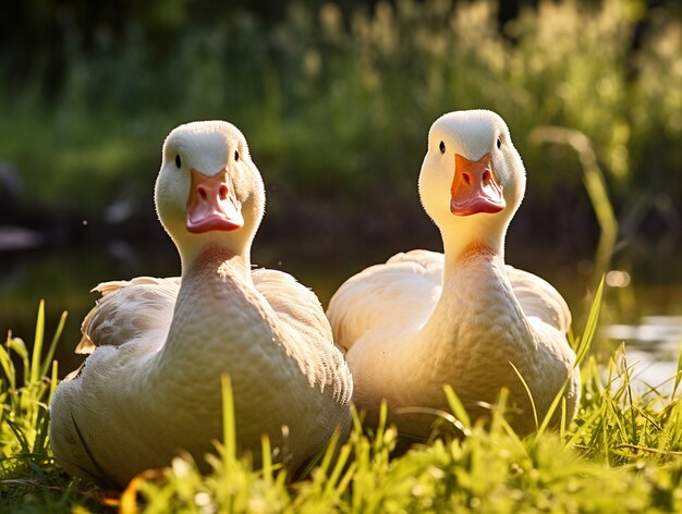 El pato en la naturaleza genera imagen