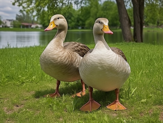 El pato en la naturaleza genera imagen