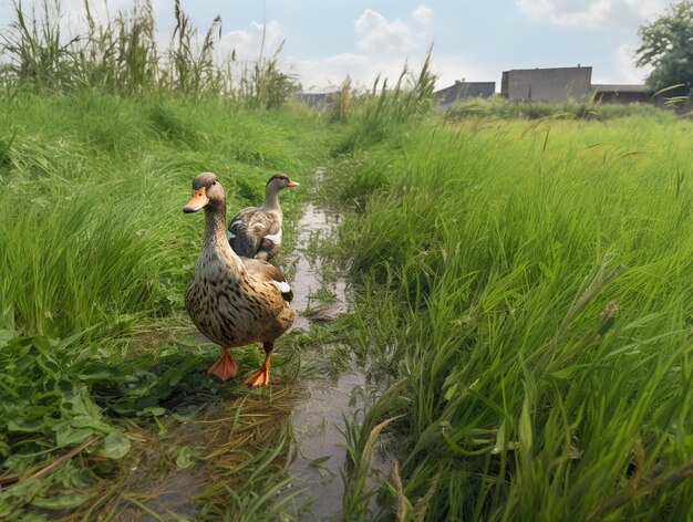 El pato en la naturaleza genera imagen