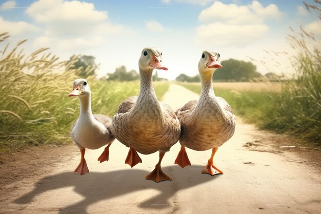 El pato en la naturaleza genera imagen