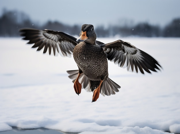 El pato en la naturaleza genera imagen