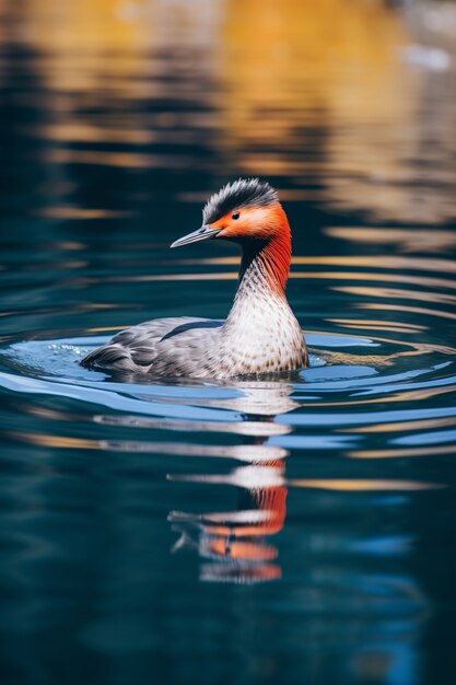 Pato viviendo la vida en la naturaleza