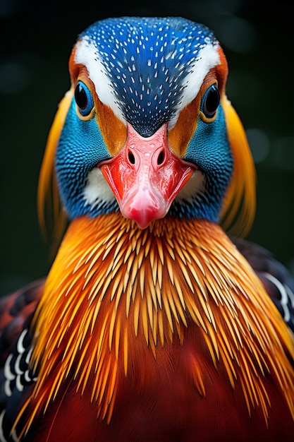 Foto gratuita pato viviendo la vida en la naturaleza