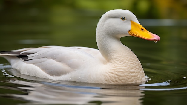 Pato viviendo la vida en la naturaleza