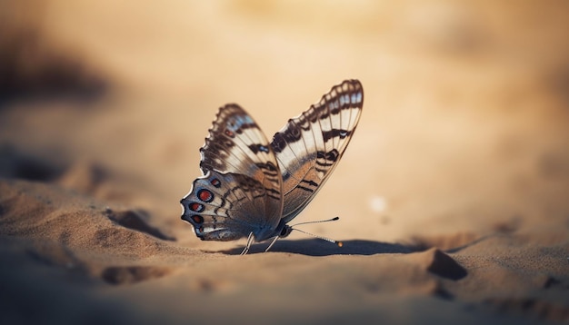 Foto gratuita patrón de alas de mariposa vibrante en elegancia natural generado por ia