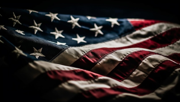 El patrón de estrella patriótico simboliza el orgullo y la unidad estadounidenses generados por IA