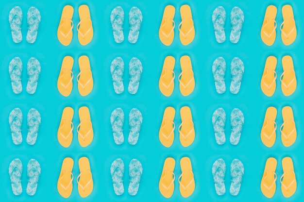 Foto gratuita patrón de flip flops para verano