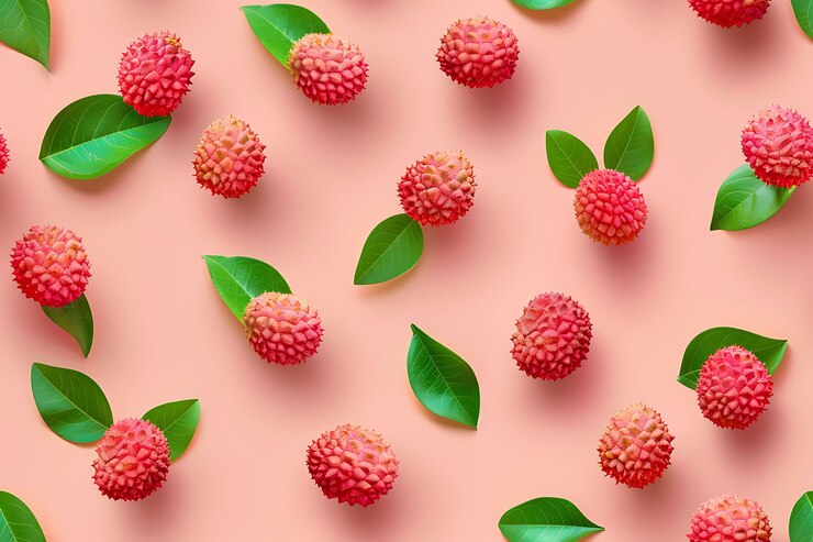 Foto gratuito patrón de frutas tropicales