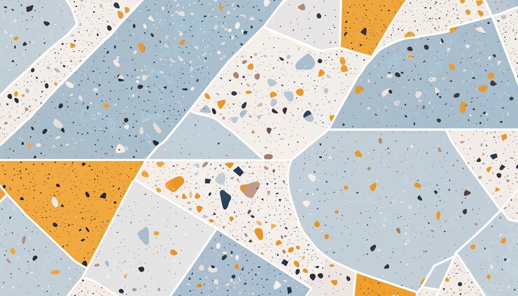 Foto gratuito patrón geométrico de terrazzo