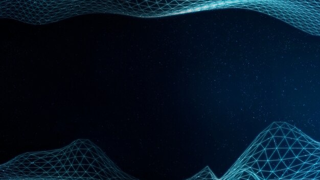 Patrón de onda abstracta 3D azul claro
