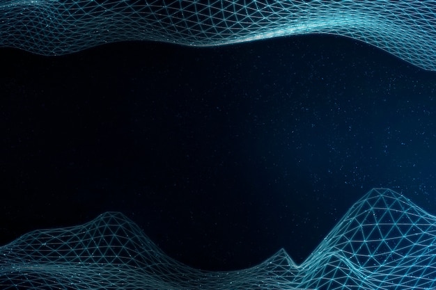 Patrón de onda abstracta 3D azul claro