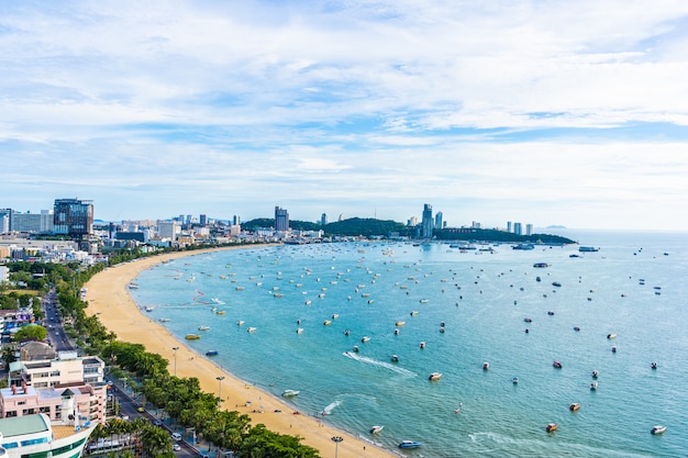 Pattaya Tailandia - 26 de julio de 2019 Hermoso paisaje y paisaje urbano de la ciudad de pattaya en Tailandia