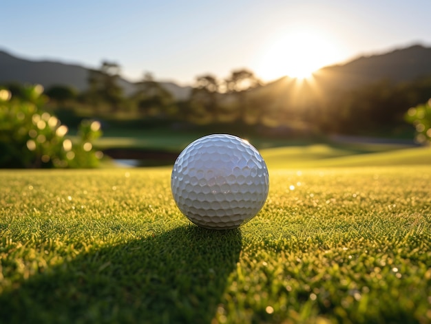 Foto gratuita pelota en el campo de golf