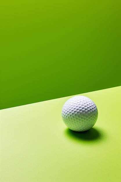 Foto gratuita pelota de golf en estudio