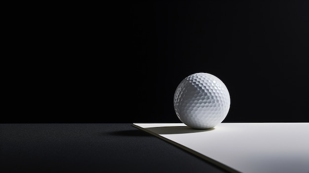 Pelota de golf en estudio