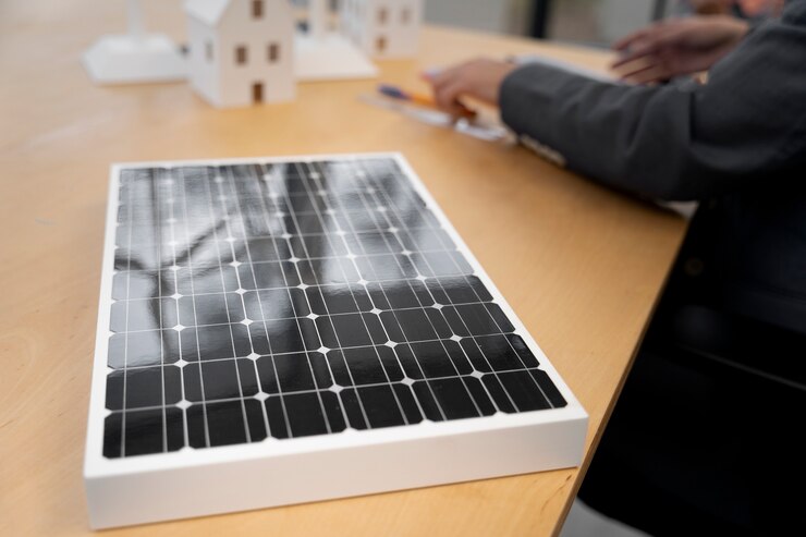 Photo Gratis pengusaha yang merencanakan energi alternatif
