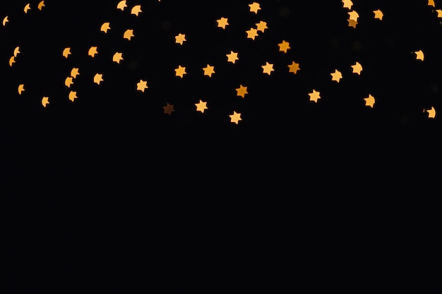 Foto gratuita pequeñas luces en forma de estrella