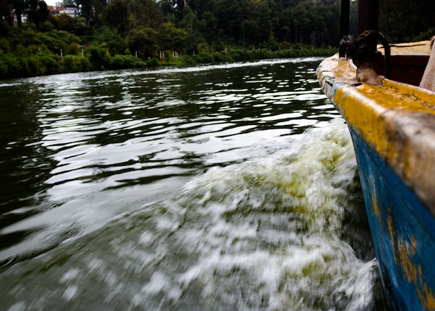 Pequeño, barco, Mudanza, agua