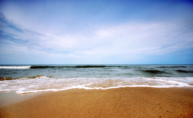 Foto gratuita perfecto día para disfrutar la playa