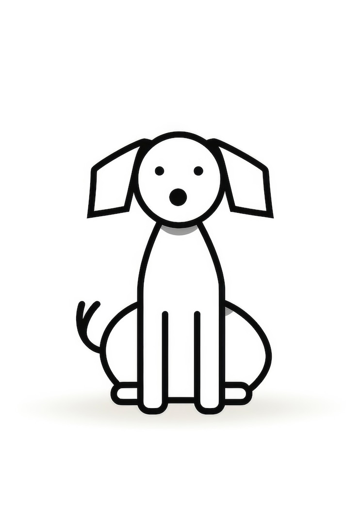 Foto gratuito el perro lindo del arte digital