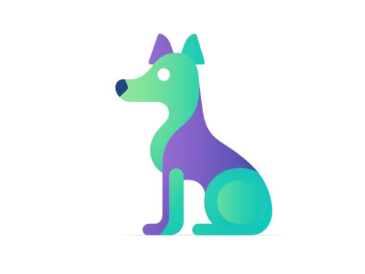 Foto gratuito el perro lindo del arte digital
