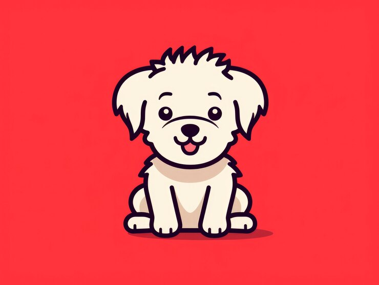 Foto gratuito el perro lindo del arte digital