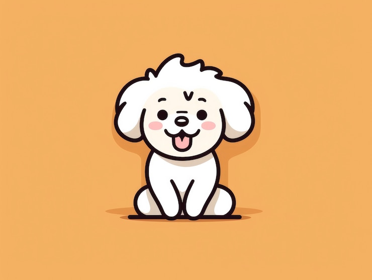 Foto gratuito el perro lindo del arte digital