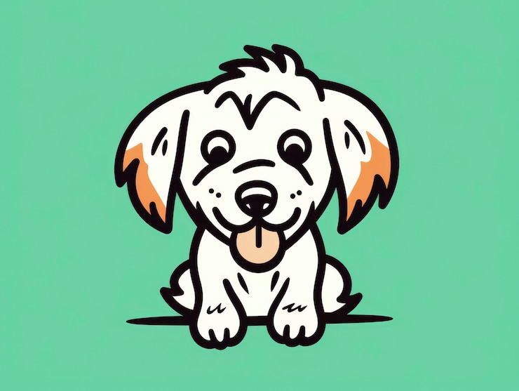 Foto gratuito el perro lindo del arte digital
