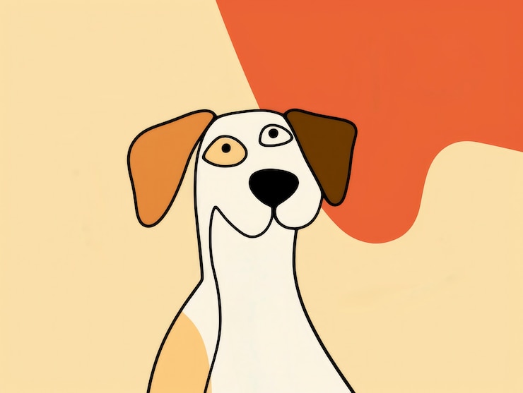 Foto gratuito el perro lindo del arte digital