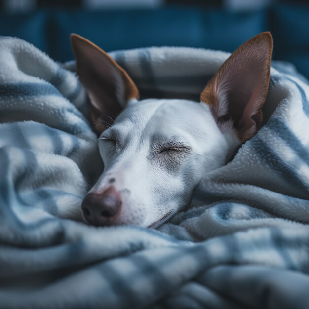 Perro lindo durmiendo generado