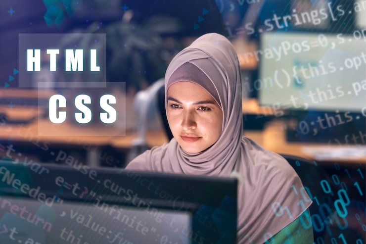 Photo Gratis person in front of computer working html